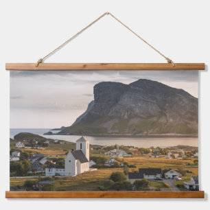 Norway Lofoten Islands Church Hanging Tapestry
