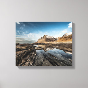 Norway Lofoten Islands Landscape Photo Canvas Print