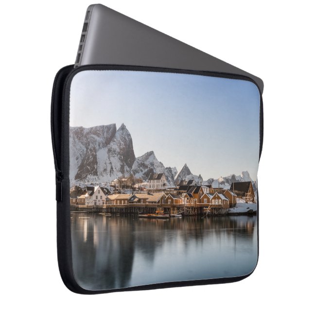 Norway Lofoten Islands Laptop Sleeve (Front Right)