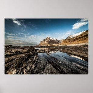 Norway Lofoten Islands Mountain Poster