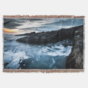 Norway Lofoten Islands Throw Blanket