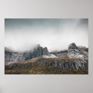 Norway Lofoten Landscape Photo Poster