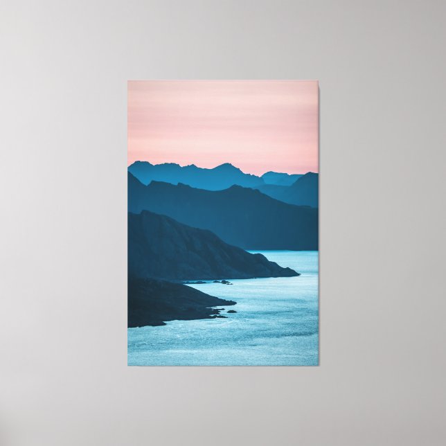 Norway Lofoten Landscape View Canvas Print (Front)