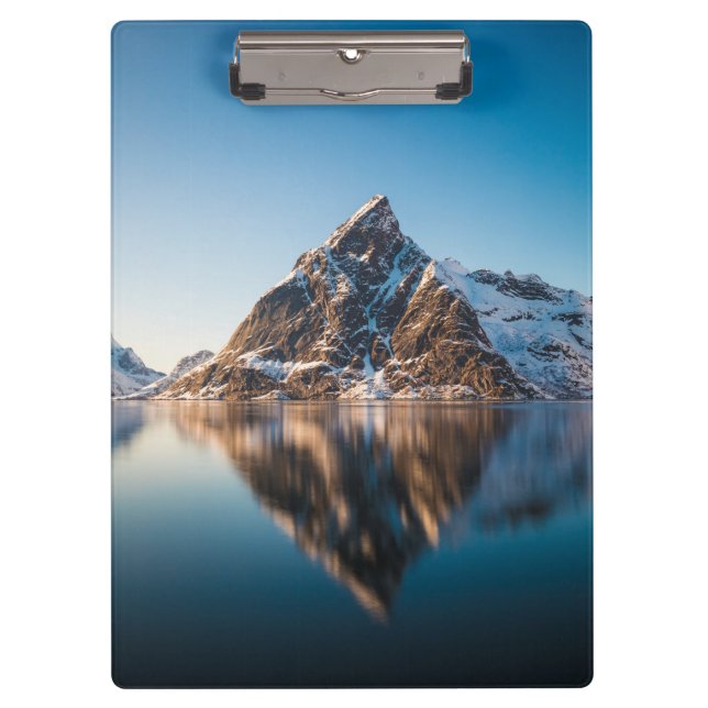 Norway Lofoten Mountain Clipboard (Front)