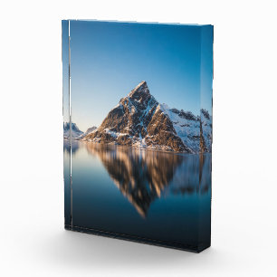 Norway Lofoten Mountain Photo Block