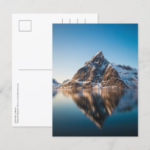 Norway Lofoten Mountain Postcard