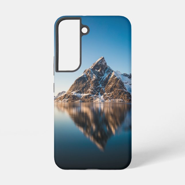 Norway Lofoten Mountain Samsung Galaxy S22 Case (Back)