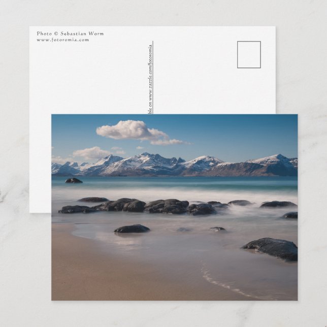 Norway Lofoten Vikten Beach Postcard (Front/Back)