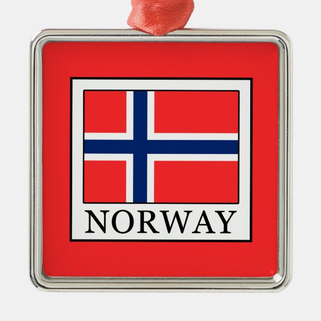Norway Metal Tree Decoration (Front)