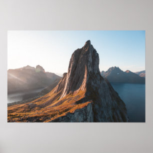 Norway Mountain Landscape Photo Poster