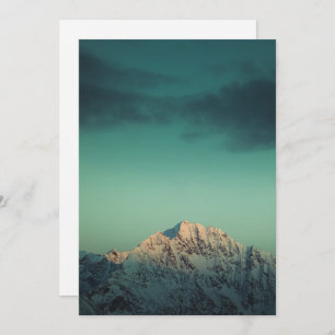 Norway Mountain Nature Photo Holiday Card