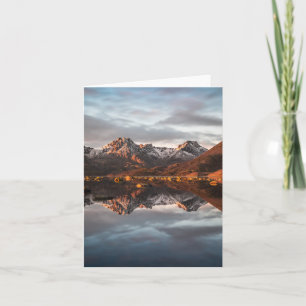 Norway Mountains Landscape Photography Card