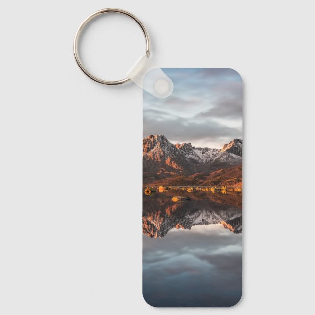 Norway Mountains Landscape Photography Key Ring (Front)