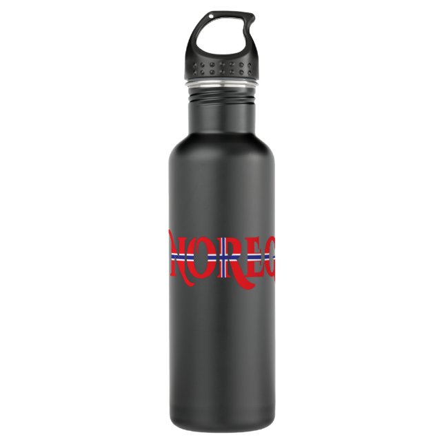 Norway Noreg Norway 710 Ml Water Bottle (Front)