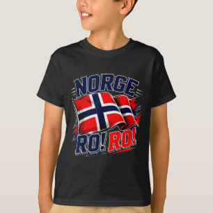 Norway norge flag vintage norwegian football fan T-Shirt