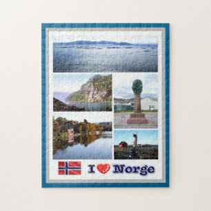Norway - Norge - I Love - Jigsaw Puzzle