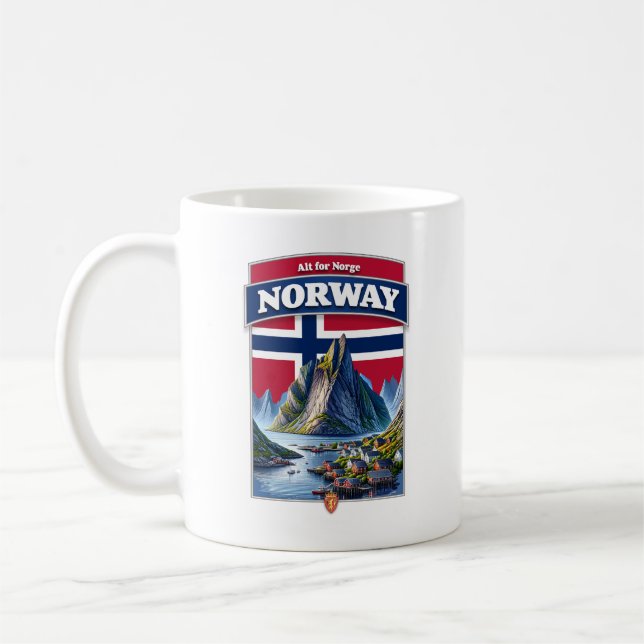 Norway Norge Scandinavia Europe Coffee Mug (Left)