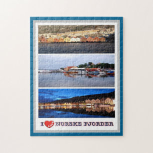 Norway - Norske Fjorder - I Love - Jigsaw Puzzle
