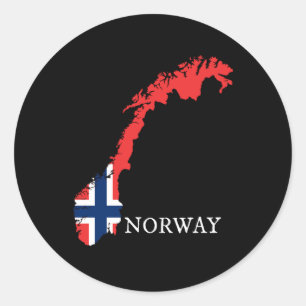 Norway - Norway Flag Classic Round Sticker