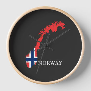 Norway - Norway Flag Clock