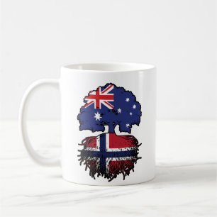 Norway Norwegian Australian Australia Tree Roots Coffee Mug