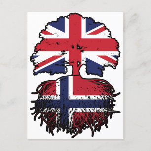 Norway Norwegian British UK United Kingdom Britain Postcard