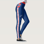 Norway & Norwegian Flag fashion, travel/sport fans Leggings<br><div class="desc">WOMEN's LEGGINGS: Norway & Norwegian Flag fashion - love my country,  national patriots,  travel,  holiday /sports fans</div>