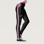 Norway & Norwegian Flag fashion, travel/sport fans Leggings<br><div class="desc">WOMEN's LEGGINGS: Norway & Norwegian Flag fashion - love my country,  national patriots,  travel,  holiday /sports fans</div>
