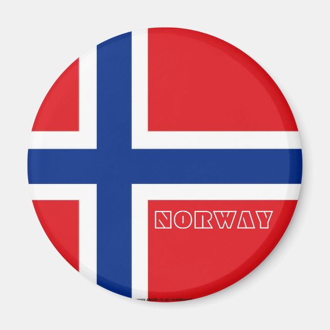 Norway norwegian flag magnet (Front)
