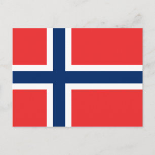 Norway - Norwegian Flag Postcard