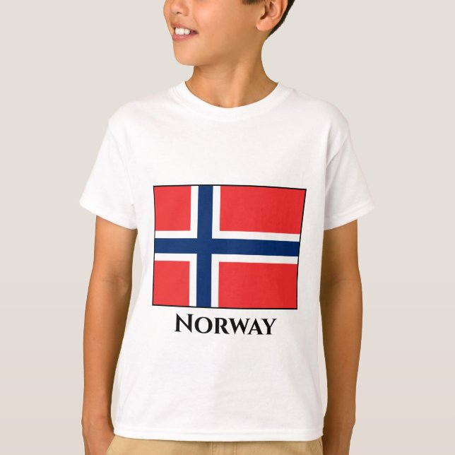 Norway (Norwegian) Flag T-Shirt (Front)