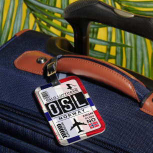 Norway OSL Airport Code Luggage Tag