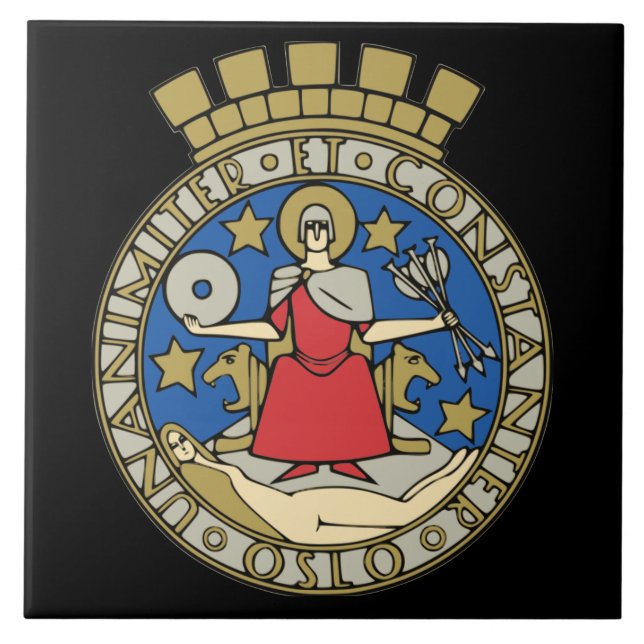 Norway- Oslo Ceramic Tile (Front)