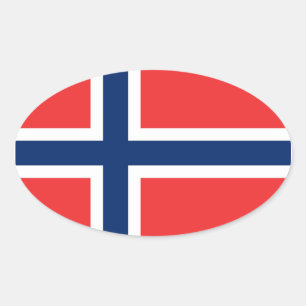 NORWAY OVAL STICKER