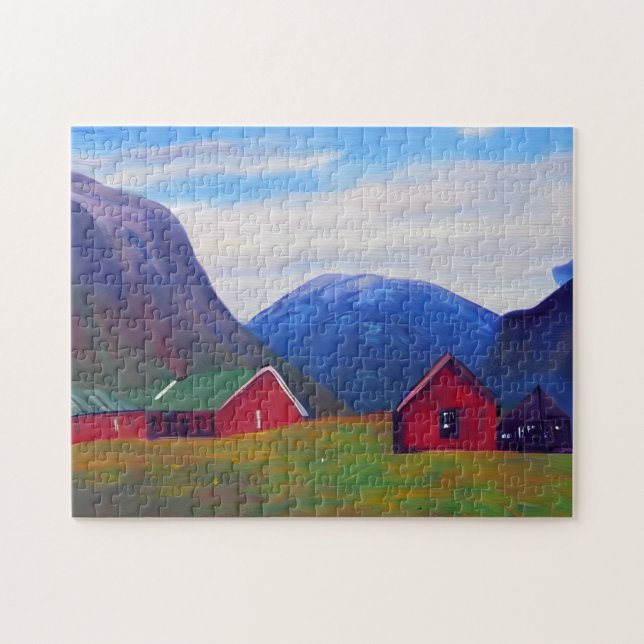 Norway painting art  jigsaw puzzle (Horizontal)
