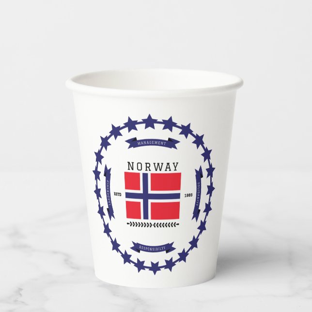 Norway  paper cups (Front)