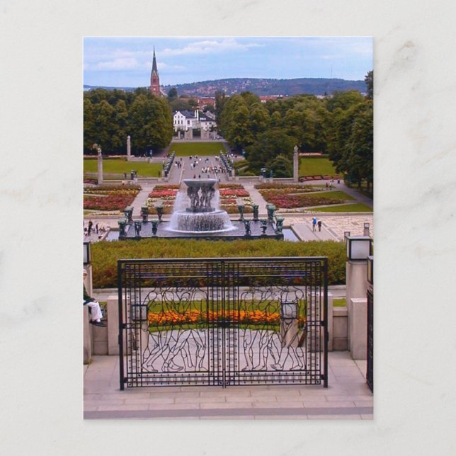 Norway,Park in the centre of Oslo Postcard (Front)