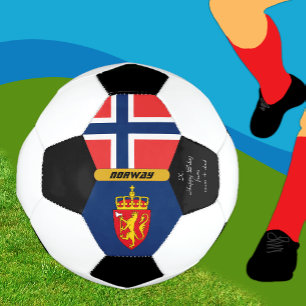 Norway Personalised, Flag, Photo Soccer Ball