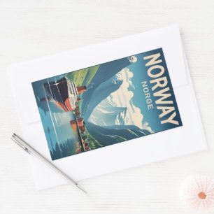 Norway Rectangular Sticker
