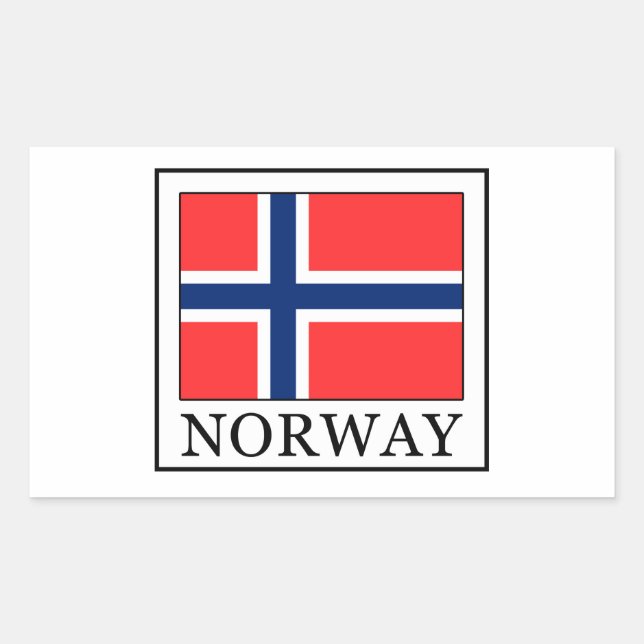 Norway Rectangular Sticker (Front)