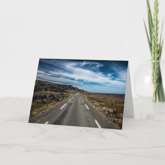 Norway Road Trip Landscape Photo Card (Front)