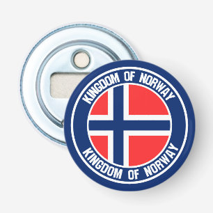 Norway Round Emblem Bottle Opener