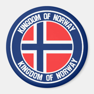 Norway Round Emblem Magnet
