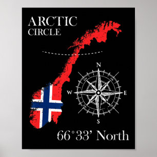 Norway Scandinavia Hiking Camper Fishing Poster
