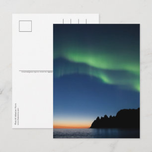 Norway Senja Northern Lights Postcard