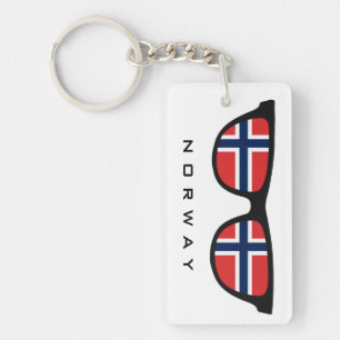 Norway Shades custom text & colour key chain