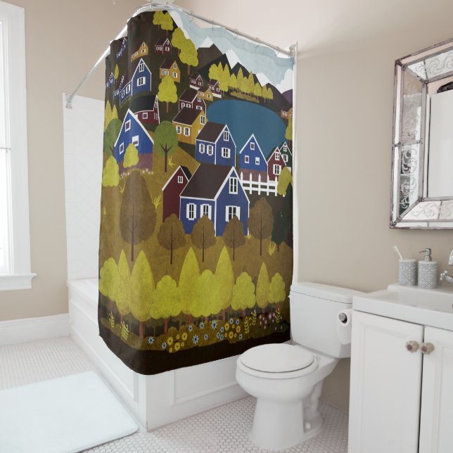 Norway Shower Curtain (In Situ)