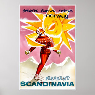 Norway ski poster