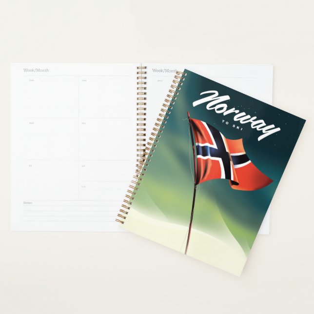 Norway Ski poster Planner (Display)