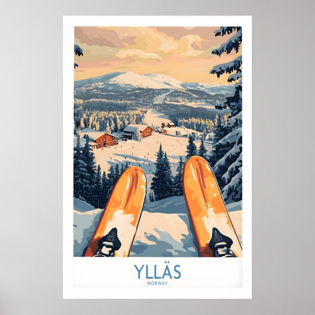 Norway Skiing Wall Art 1 (Front)